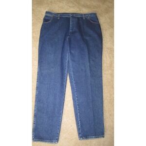 Vintage Women's Wrangler Sz 24 Mom Jeans High Rise Waist  Tapered Leg 32 Inseam